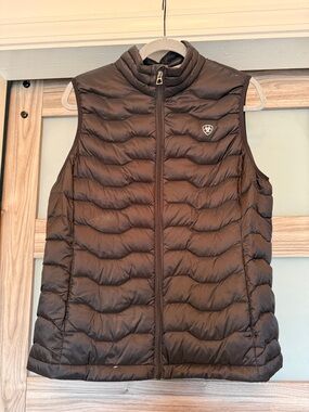 Ariat Brown Quilted Sleeveless Puffer Vest